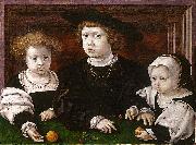 The Three Children of Christian II of Denmark Jan Gossaert Mabuse